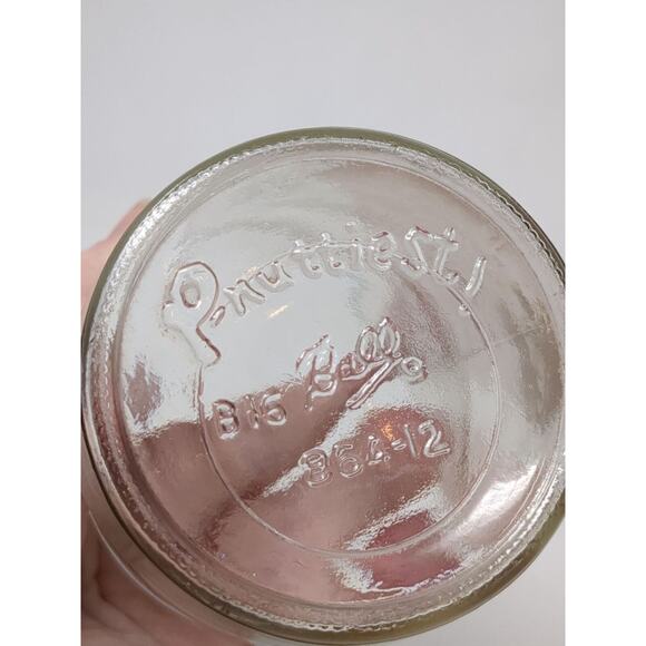 Vintage Peter Pan Pnuttiest! Peanut Butter Jar Big Ball Pnuttiest! on Bottom - Picture 4 of 8